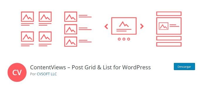 Content Views plugin para la navegación por clusters en WordPress