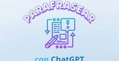 Parafrasear textos con ChatGPT