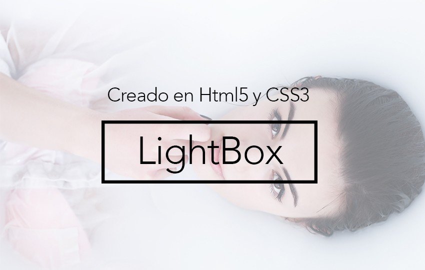 Lightbox HTML5 CSS3