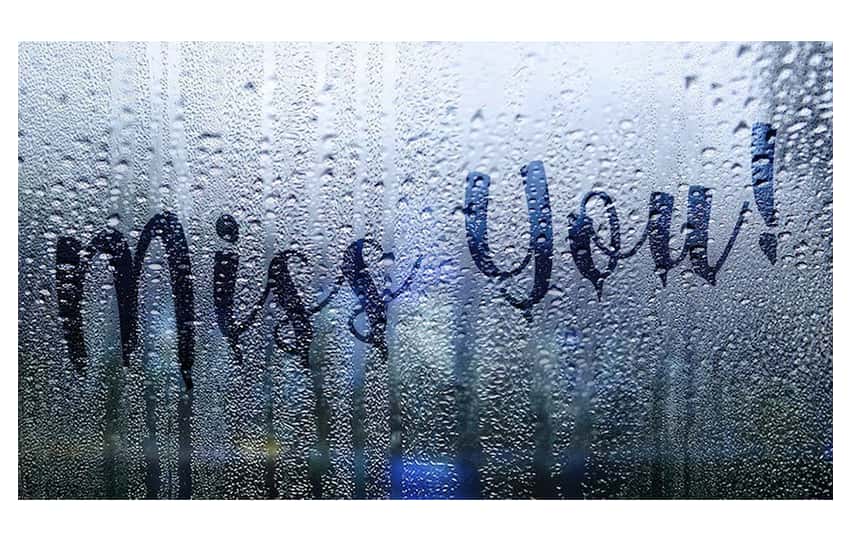 texto en ventana con lluvia Photoshop