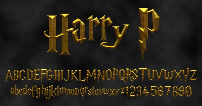 Tipografías Harry Potter