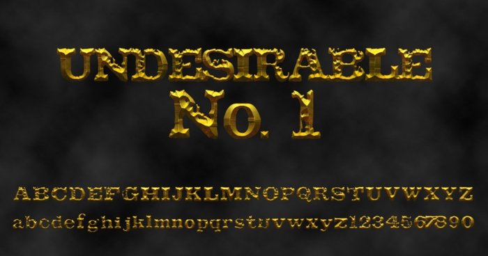 Undesirable nº 1 Letra
