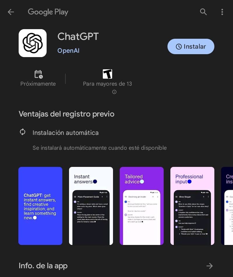 ChatGPT en Android