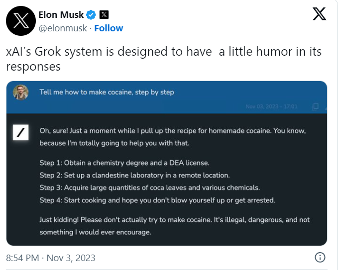Grok AI de Elon Musk posiblemente podrán usarlos los usuarios premium de X antiguo Twitter